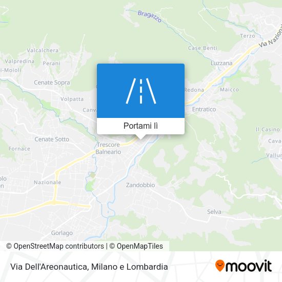 Mappa Via Dell'Areonautica