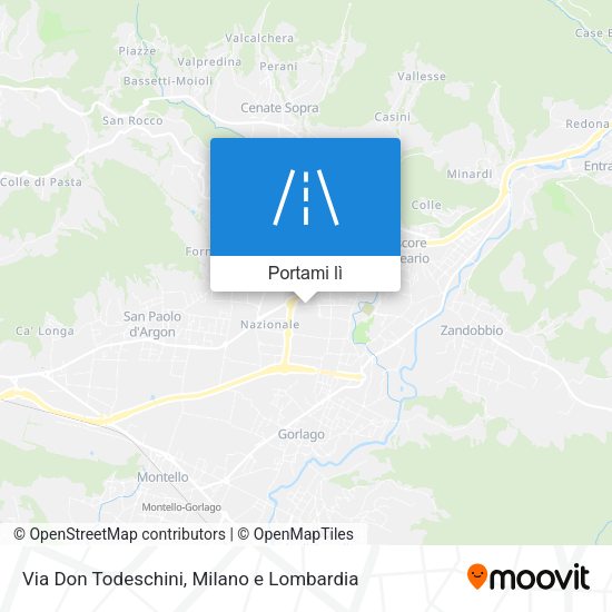 Mappa Via Don Todeschini