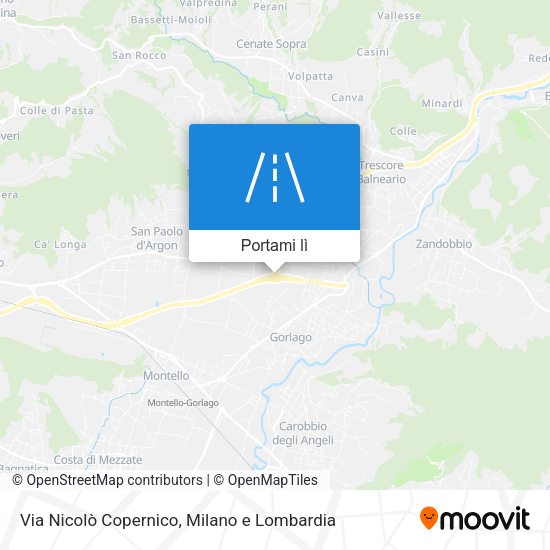 Mappa Via Nicolò Copernico