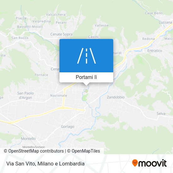 Mappa Via San Vito