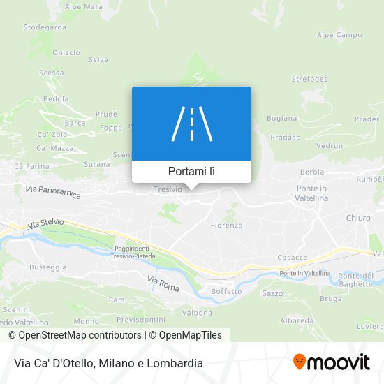 Mappa Via Ca' D'Otello