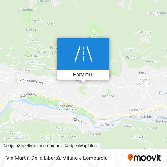 Mappa Via Martiri Della Libertà
