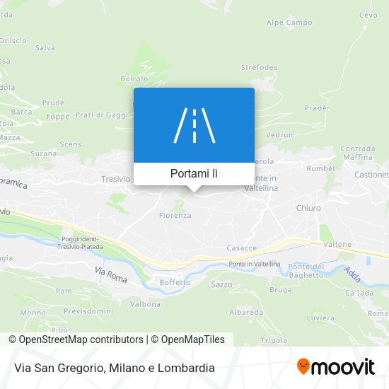Mappa Via San Gregorio