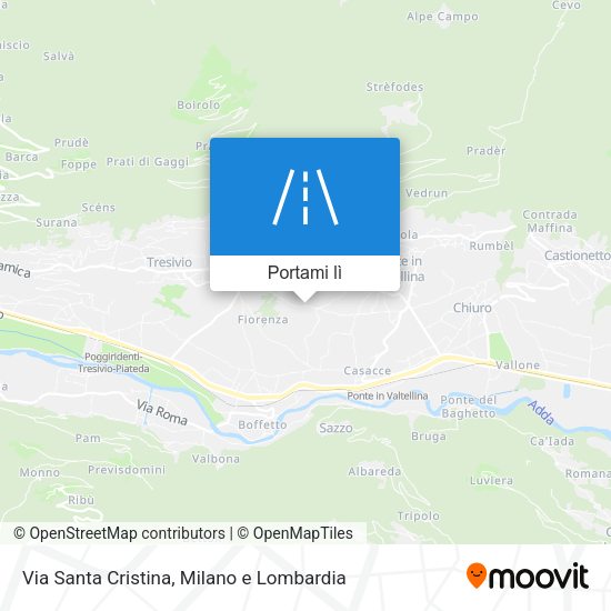 Mappa Via Santa Cristina