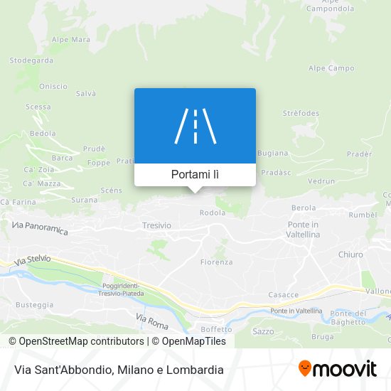 Mappa Via Sant'Abbondio