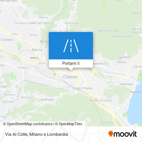Mappa Via Al Colle