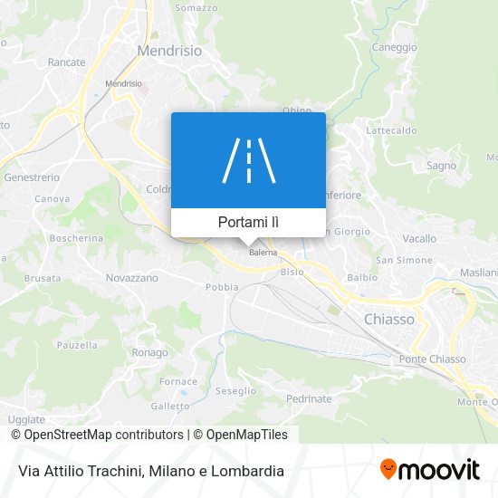 Mappa Via Attilio Trachini