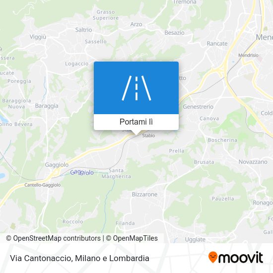 Mappa Via Cantonaccio