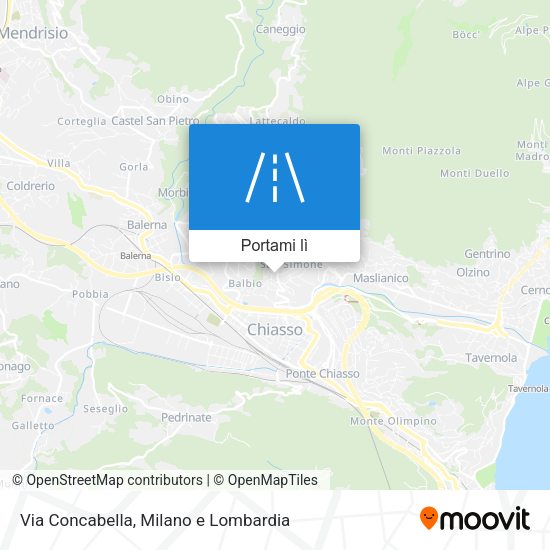 Mappa Via Concabella
