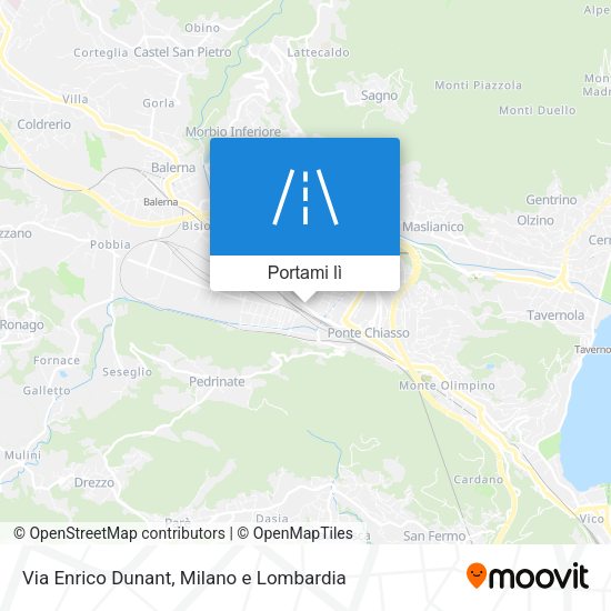 Mappa Via Enrico Dunant