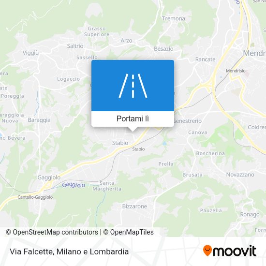 Mappa Via Falcette