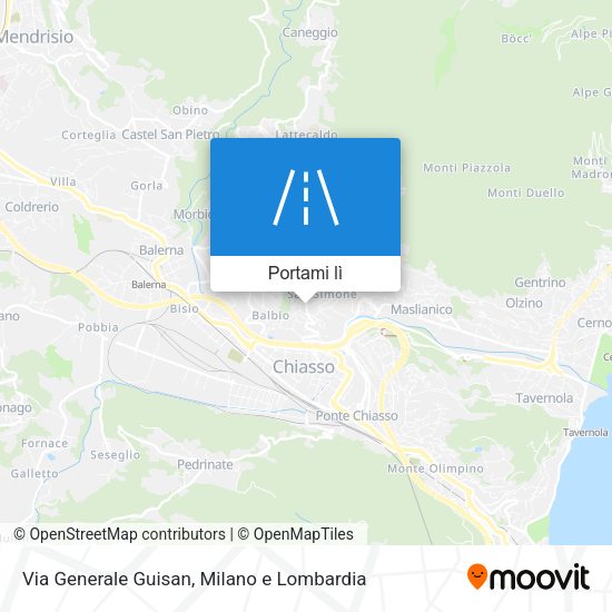 Mappa Via Generale Guisan