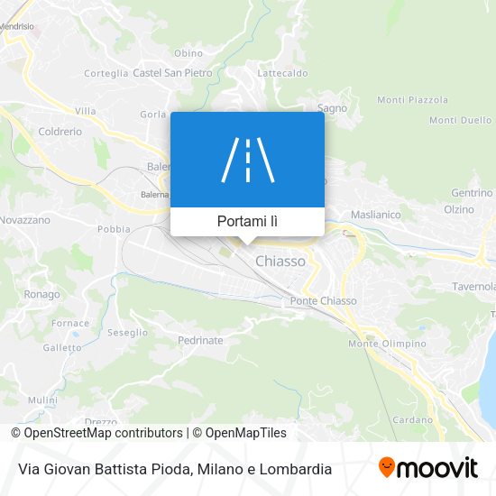 Mappa Via Giovan Battista Pioda