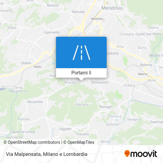 Mappa Via Malpensata