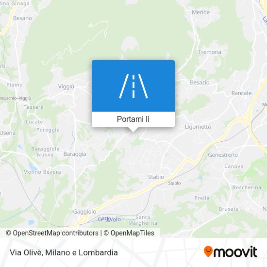 Mappa Via Olivè