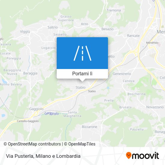 Mappa Via Pusterla