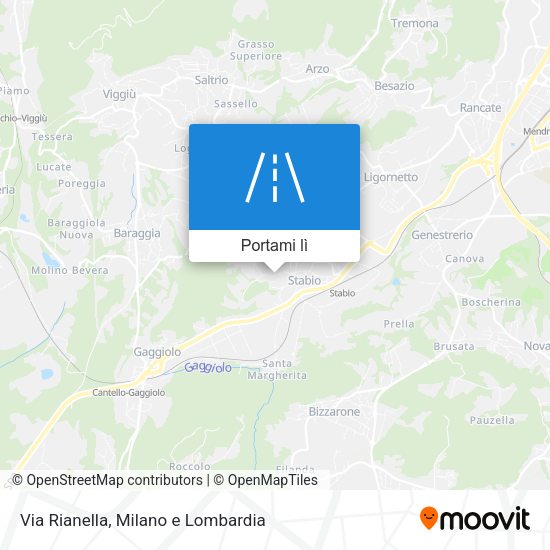Mappa Via Rianella