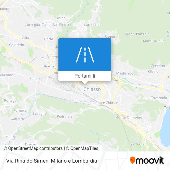 Mappa Via Rinaldo Simen