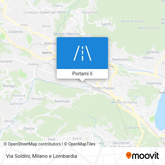 Mappa Via Soldini