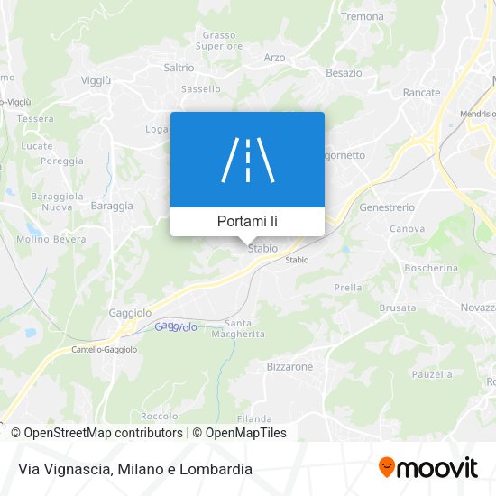 Mappa Via Vignascia
