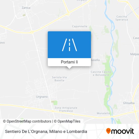 Mappa Sentiero De L'Orgnana
