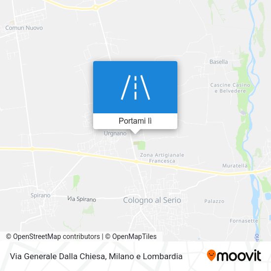 Mappa Via Generale Dalla Chiesa