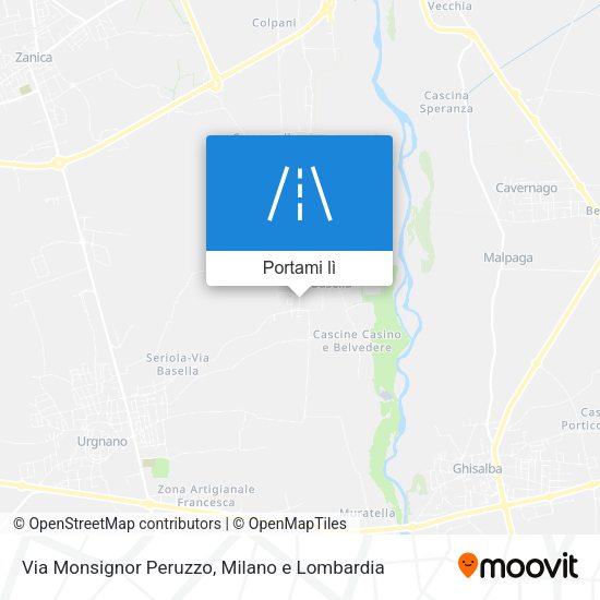 Mappa Via Monsignor Peruzzo