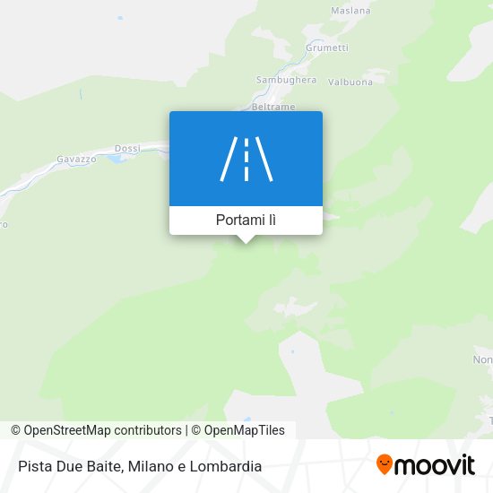 Mappa Pista Due Baite