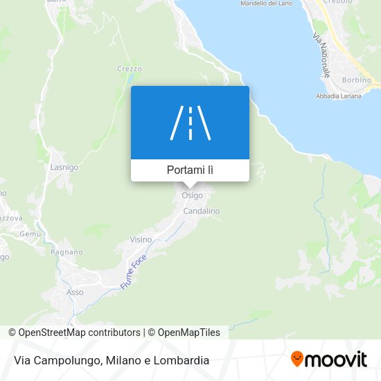 Mappa Via Campolungo