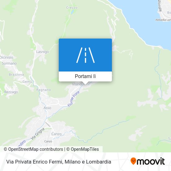 Mappa Via Privata Enrico Fermi