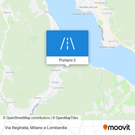 Mappa Via Reginata