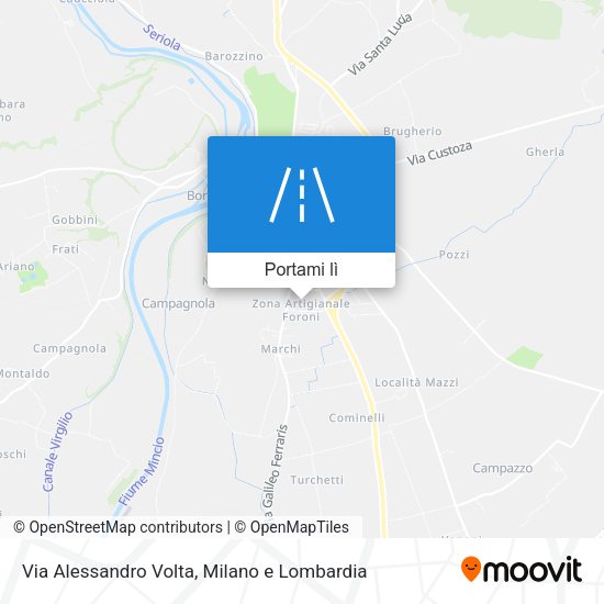 Mappa Via Alessandro Volta