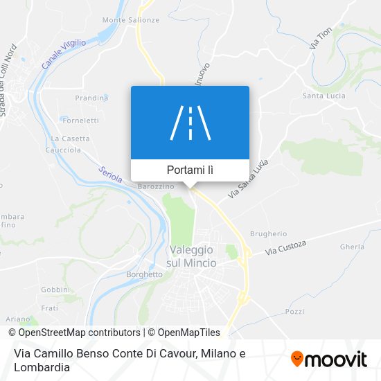 Mappa Via Camillo Benso Conte Di Cavour