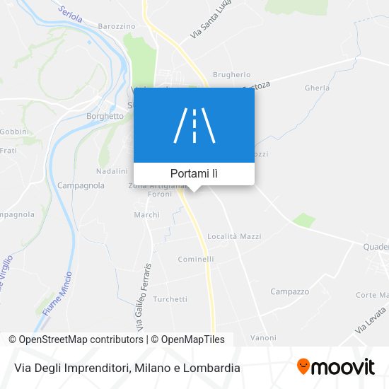 Mappa Via Degli Imprenditori