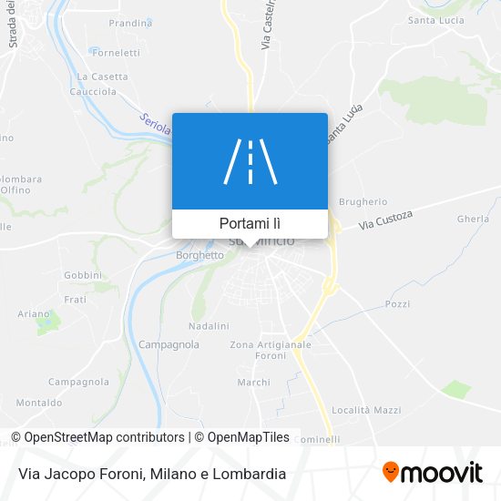 Mappa Via Jacopo Foroni