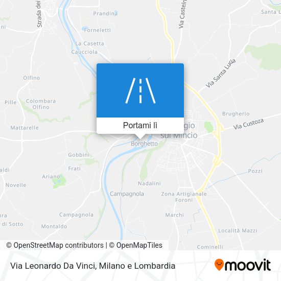 Mappa Via Leonardo Da Vinci