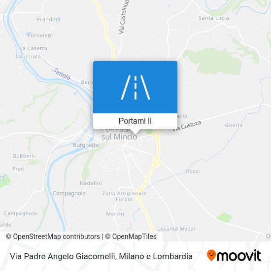 Mappa Via Padre Angelo Giacomelli