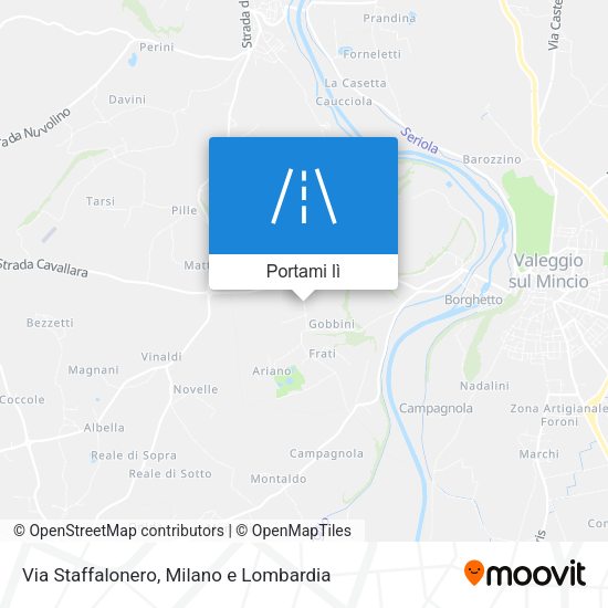 Mappa Via Staffalonero