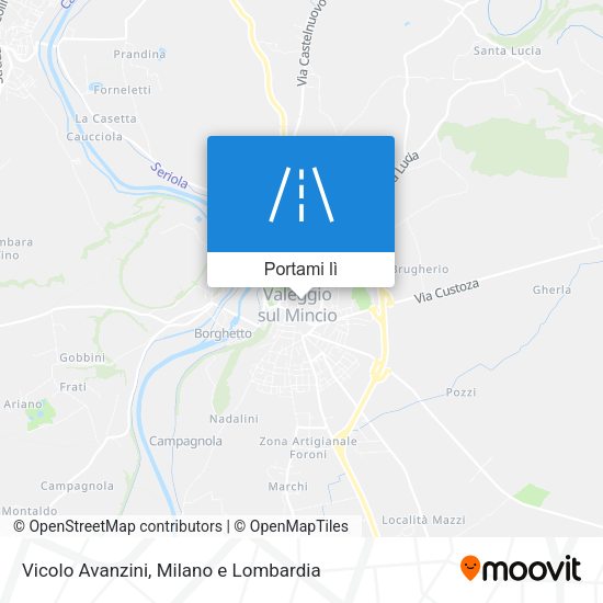 Mappa Vicolo Avanzini