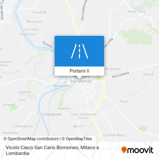 Mappa Vicolo Cieco San Carlo Borromeo