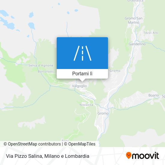 Mappa Via Pizzo Salina