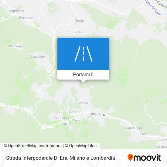 Mappa Strada Interpoderale Di Ere