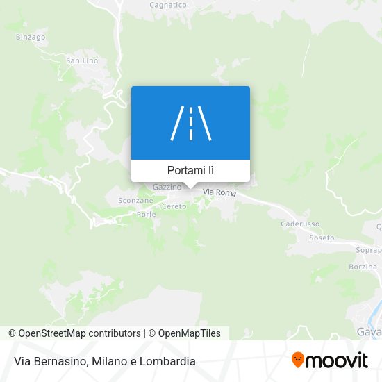 Mappa Via Bernasino