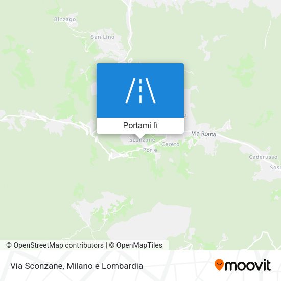 Mappa Via Sconzane