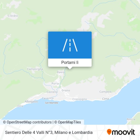 Mappa Sentiero Delle 4 Valli N°3