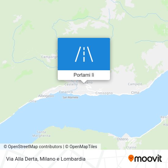 Mappa Via Alla Derta