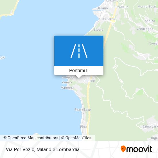 Mappa Via Per Vezio