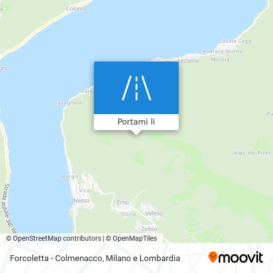 Mappa Forcoletta - Colmenacco