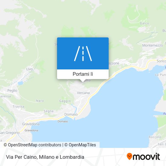 Mappa Via Per Caino
