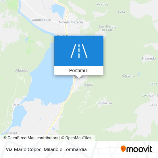 Mappa Via Mario Copes